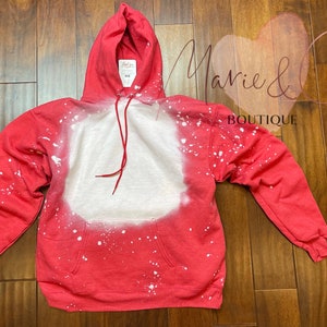 Adult Unisex Faux Bleached Hoodies- Perfect for Sublimation XX-Large / Purple