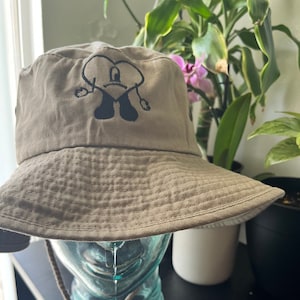 Bad Bunny Bucket Hat With String Embroidered