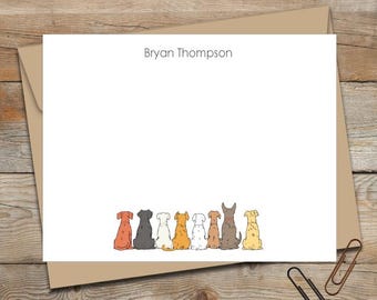 Personalized Dog Stationery/Kids Stationery/Flat Stationery Set