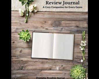 Book Review Journal Printable | 60 Page Reading Planner (PDF)