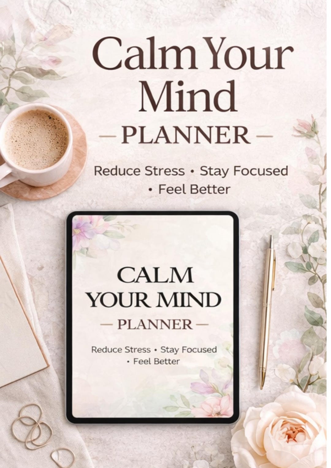 Calm Your Mind Planner | Mental Health Planner Printable | Anxiety ...