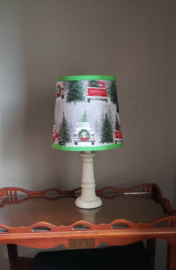 Country Winter Red Truck Lamp Country Winter Red Truck Lamp