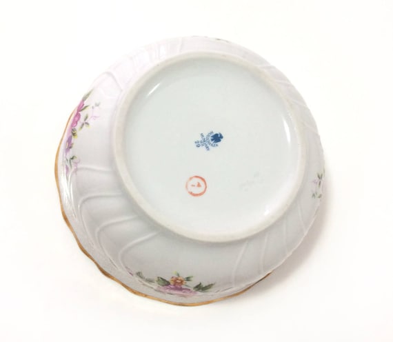 ホロハーザ（Hollóháza） Vintage Hollohaza Hungary (#29), bonbonniere porcelain dish with