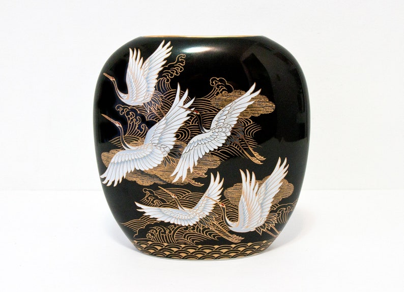 Vintage Gorgeous And A Rare Shibata Porcelain Vase With White Etsy