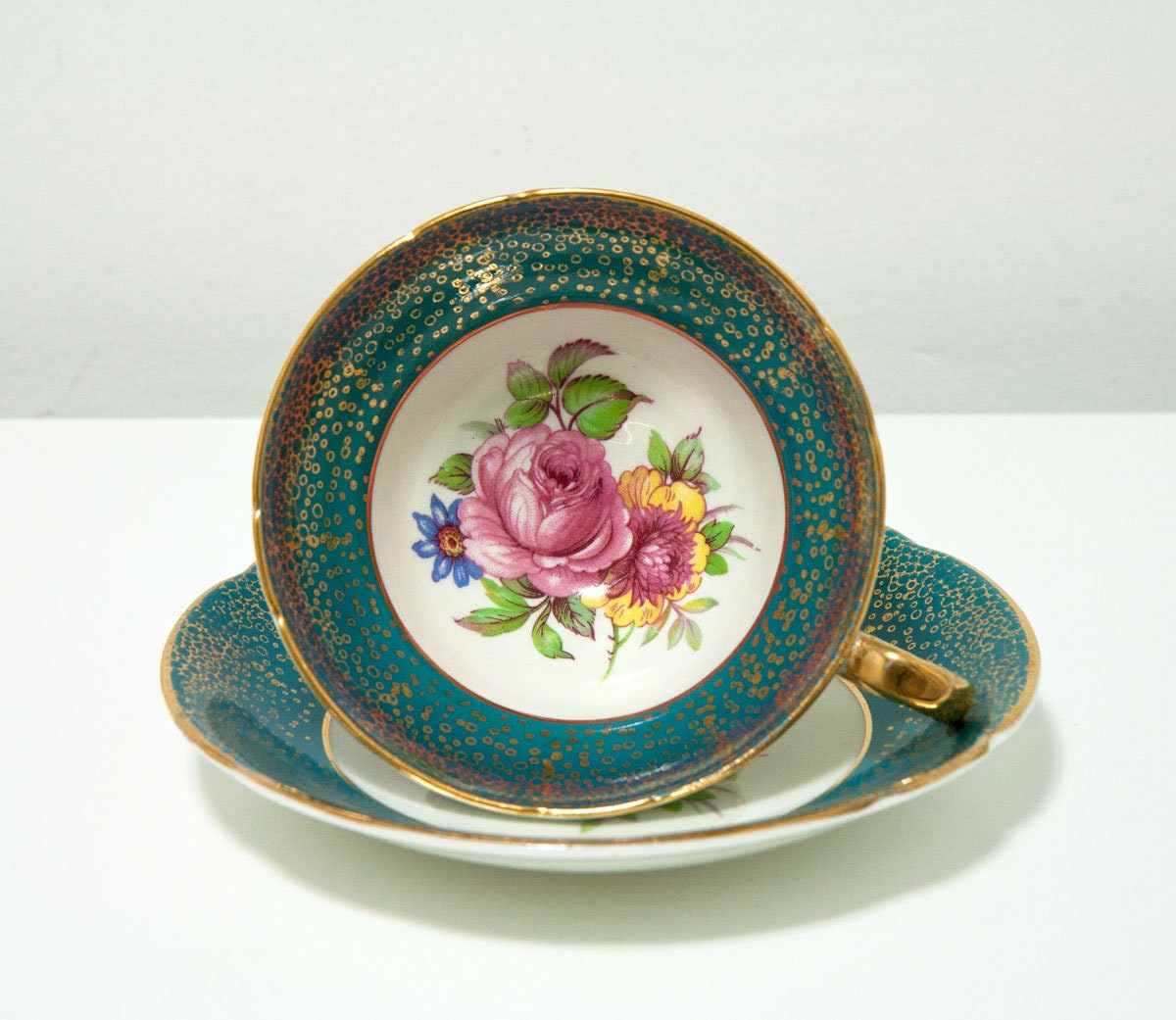 Vintage Stanley Fine bone China small cup saucer Windsor Castle from Home  Park