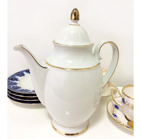 Vintage Winterling Bavaria west Germany Porcelain Teapot in Etsy Canada