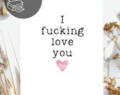 Funny Greeting Card| Downloadable| Print at Home| Adult Humor| spicy| Valentines|Love|Snarky