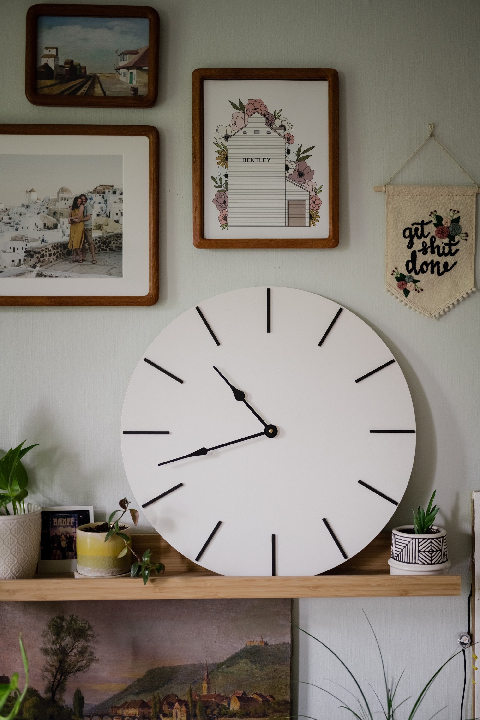 18 Wooden Wall Clock Modern Kitchen Clock Large | Etsy