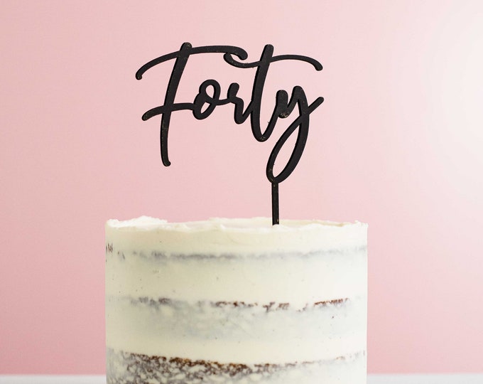 Fiftieth Birthday or Anniversary Cake Topper