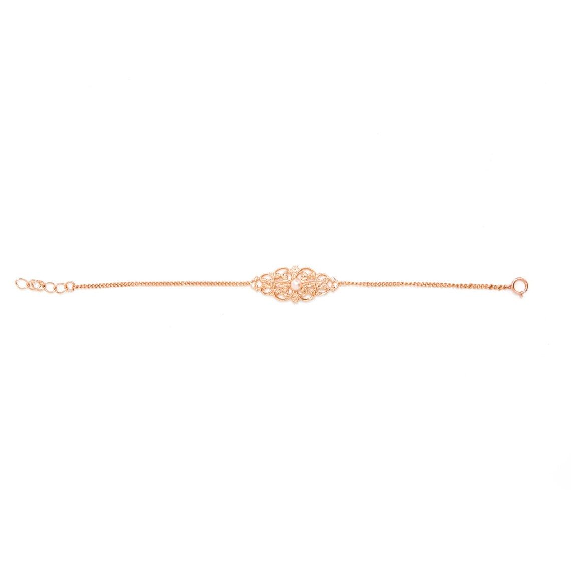 Bridal Rose Gold Bracelet Wedding Bracelet Bridesmaid Gold Etsy