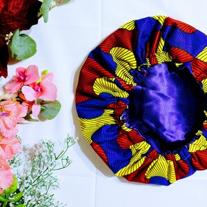 Gorro de cabelo de cetim reversível/lenço protetor de penteado noturno para dormir feminino gorro de cetim para natural/adultos pia de cabelo,