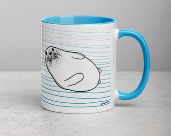 Cute Chubby Seal Accent Mug