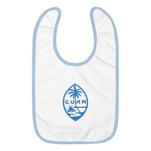 Embroidered Guam Seal Baby Bib
