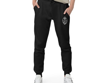 Bestickte Guam Robbe Unisex Fleece Jogginghose