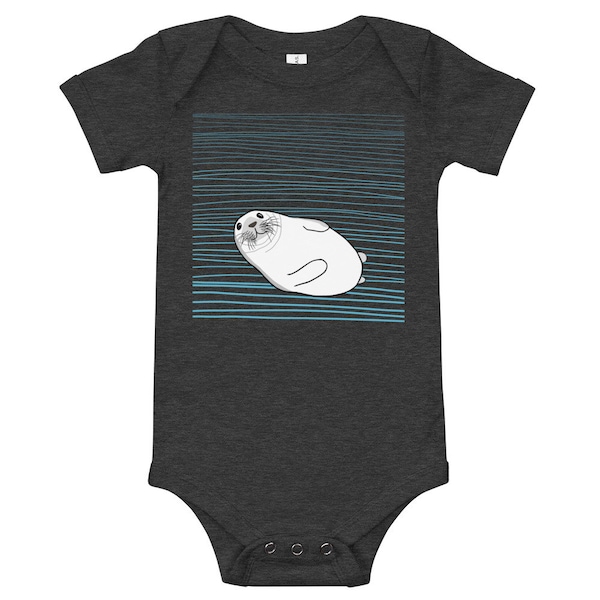 Chonky Seal Baby Short Sleeve – One Piece, Body Suit, Cute Animal (Multiple Sizes)
