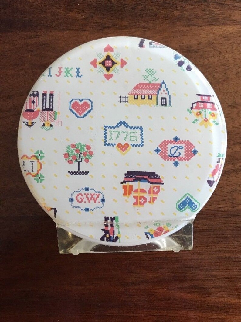 Napkin Holder Vintage Clear Plastic 70s Rustic Kitchen Design Bicentennial Farmhouse
