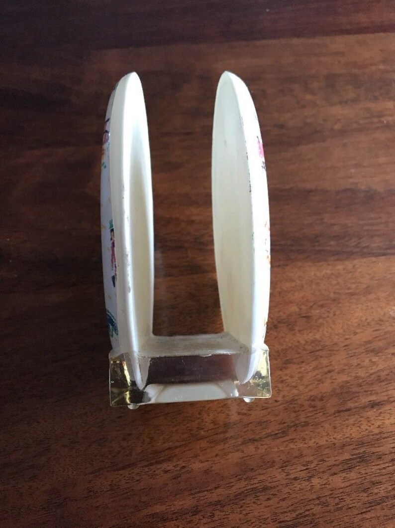 Napkin Holder Vintage Clear Plastic 70s Rustic Kitchen Design Bicentennial Farmhouse