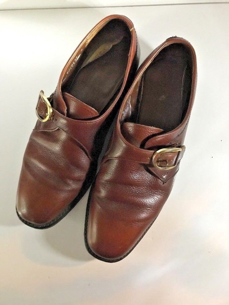 Regal Shoe Co. Brown Buckle Shoes 9 B/D Mens Leather Dress | Etsy