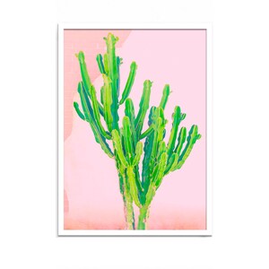 Liebe furchtlos Poster, Kaktus, Kaktus Druck, Kaktus Poster, Kaktus Wandkunst, Kakteen, Kakteen Druck, Pflanzen auf rosa, Boho Druck, Boho Dekor Kunst