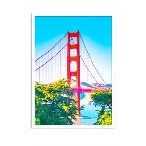 Be Bold Poster, San Francisco, Golden Gate, San Francisco Print, Golden Gate Print, Bay Area Print, Northern California, Golden Gate Poster