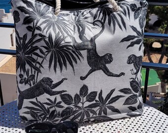 Oilcloth beach bag hotsell