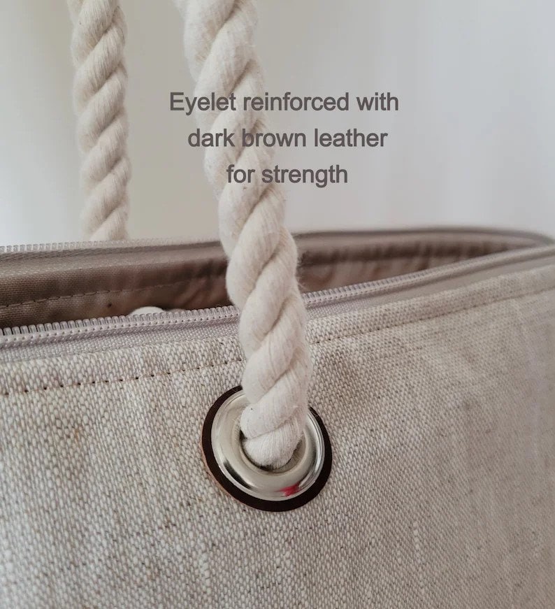 Beach Bag With Zip Top, Waterproof Beach Bag, Zip Top Beach Bag, Beach