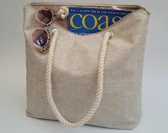 Waterproof beach bag, Beach bag, Zip top beach bag, Beach tote with zip, Beach bag tote, Water resistant beach bag tote, Zip top tote bag