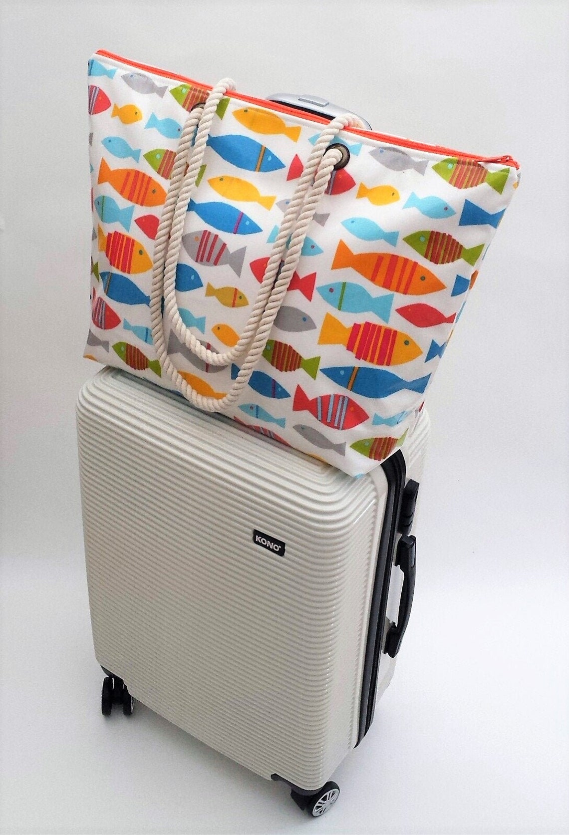 Beach Bag Beach and Travel Bag Zipper Top Beach Bag Beach Etsy