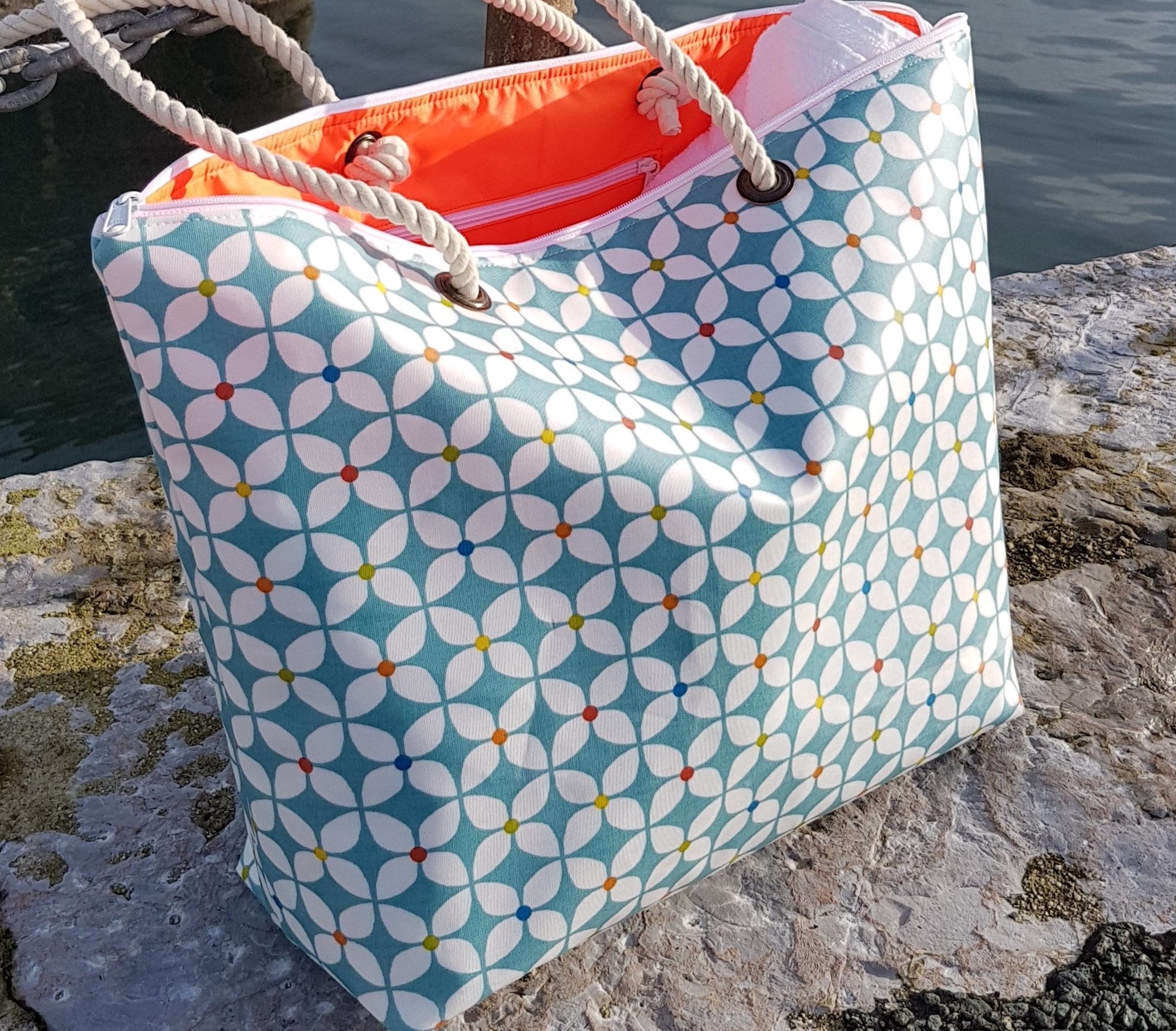 バッグ TOSTALGIC CLOTHING BEACH BAG Beach bag / green | Tostalgic Clothing