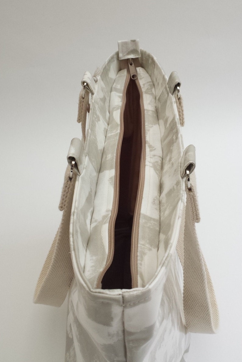 Beach bag with zip Zip top beach bag Made to order Beach bag tote Waterproof beach bag Zipper top beach tote Beach bag with zipper