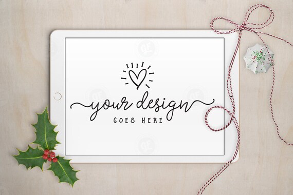 Holly Ipad Mockup Psd Styled Desktop Stock Photo
