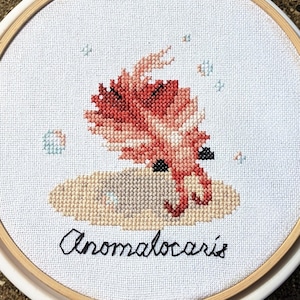 Anomalocaris Cross Stitch Pattern PDF Instant Download