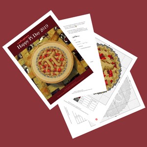 Pi Pie Cross Stitch Pattern PDF Instant Download image 4