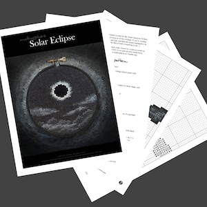 Solar Eclipse Cross Stitch Pattern PDF Instant Download - Etsy