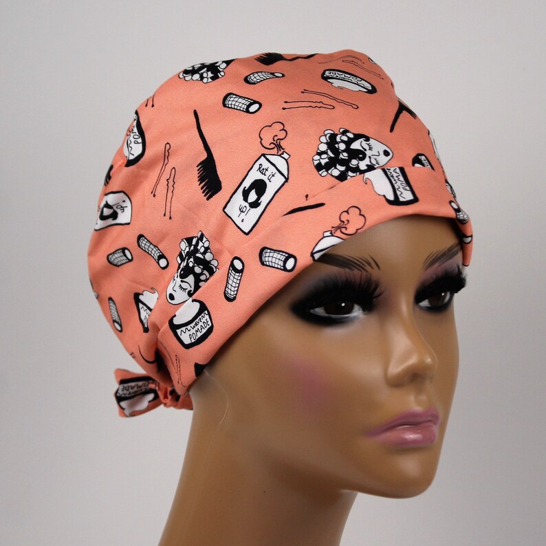 Surgical Cap Scrub Cap Vet Hat Dental Office Hat Tie back scrub hat for Women Surgical Hat