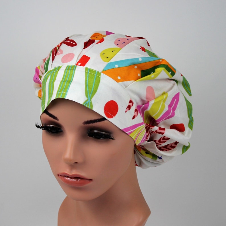 Bouffant Scrub Hat Bouffant Scrub Caps for Women Large Size Etsy