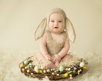 17 colors, Sitter Easter Bonnet, Easter Photo prop, Sitter Easter Outfit, Sitter Bunny , Photoprop Bunny Bonnet, Sitter Easter SET,