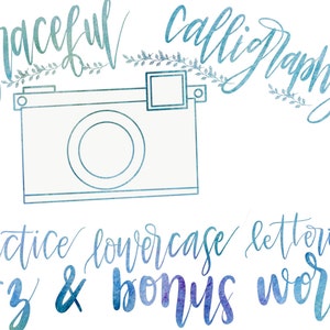 50% OFF~Beginner Lowercase Lettering Practice Sheets