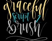 50% OFF~BUNDLE~~Graceful Script Procreate Custom Brushes