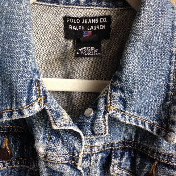 vintage polo jean jacket