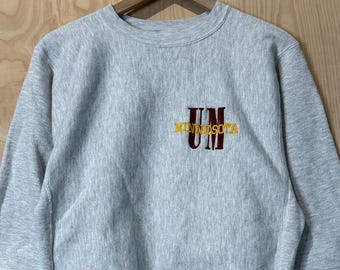Vintage 90s University Minnesota Sweatshirt Champion Reverse Weave