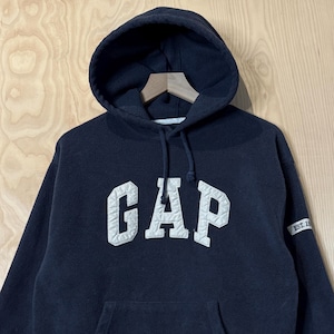 トップス OLD GAP 90s Logo Sweatshirts Navy M VINTAGE Gap Hoodie Mens L Blue Navy Pullover Sweatshirt Fleece