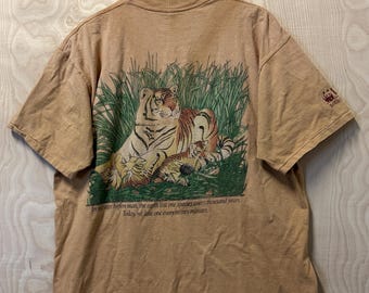 Vintage Original 90's San Diego Zoo “ Endangered Animal T