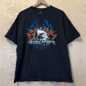 Harley Davidson Crop Top T Shirt Trendy USA American