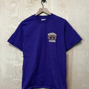 Vintage 1980s Champion Brand Minnesota Vikings T Shirt LARGE Single Stitch  Soft 80s Blue Bar NFL Football - Etsy