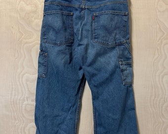 Vintage 80s NWT Rustler Boot Cut Dark Wash Denim Blue Jean