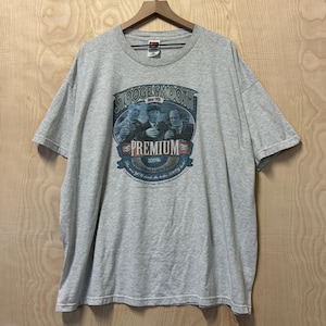 Vintage 90s Three Stooges Smooth Beer Graphic Gray Cotton Polyester T Shirt size XXXL