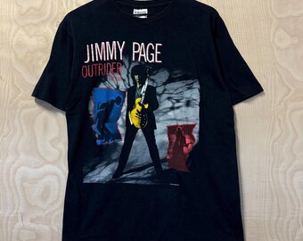 ヴィンテージ 80 年代 ジミー ペイジ アウトライダー ツアー ブラック