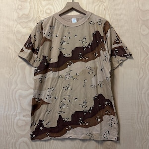Vintage 80s Tan Chocolate Chip Desert Camouflage Cotton Polyester