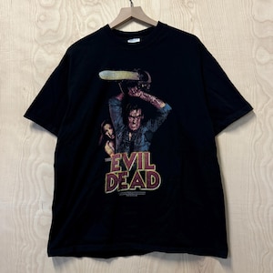Vintage Evil Dead Horror Movie Promo Black Cotton T Shirt size XL